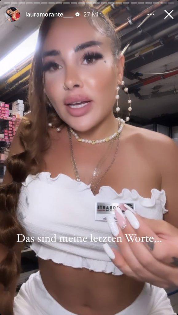 In ihrer Story macht Laura Morante ein Statement zu den Gewalt-Vorwürfen.