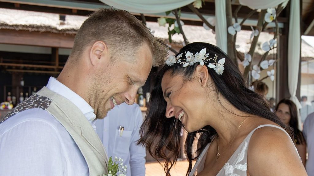 Oliver Pocher und Amira Aly bei ihrer Hochzeit.